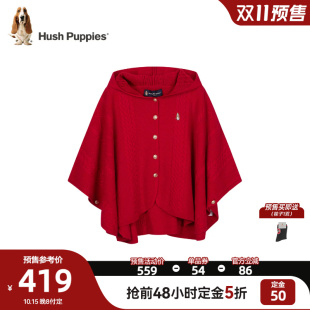 【预售】暇步士童装女童斗篷披肩26秋冬新品开身毛衣儿童针织外套