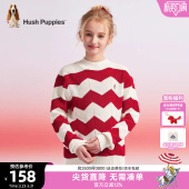 新品 25冬季 中大童套头毛衣宝宝儿童休闲线衣 女童针织衫 暇步士童装