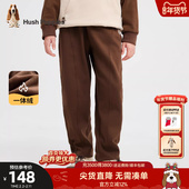 暇步士童装 子 大童宝宝休闲一体绒儿童保暖裤 女童加绒长裤 25冬新品