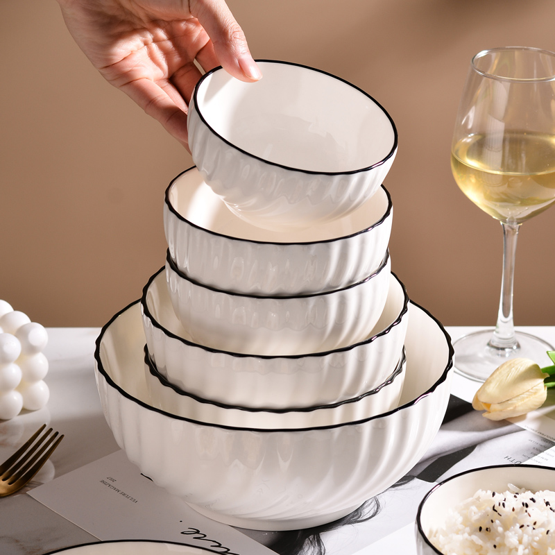 新款家用陶瓷饭碗日式简约餐具