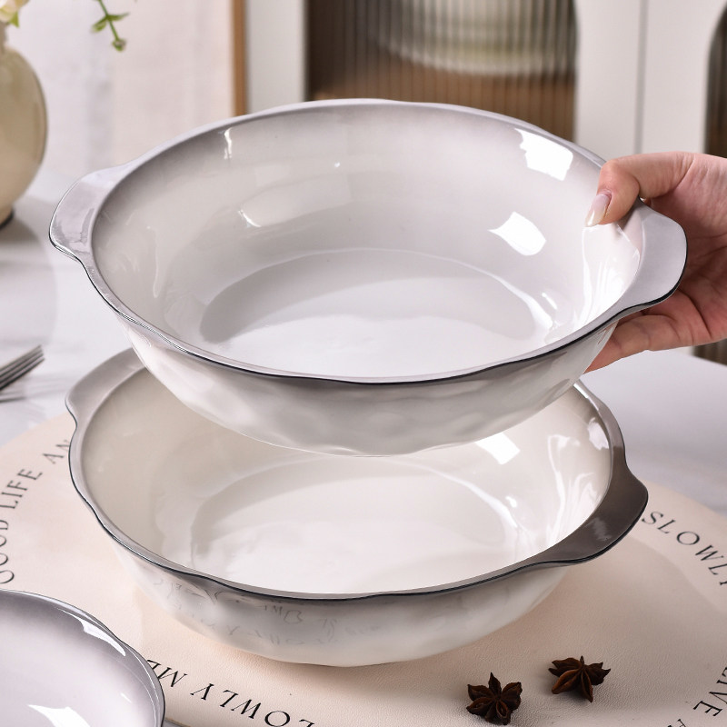 家用高级感双耳汤碗2025新款陶瓷汤盆高颜值水煮鱼酸菜鱼大盆碗,餐饮具,碗,淘宝优惠券,粉丝福利购,淘宝优惠卷