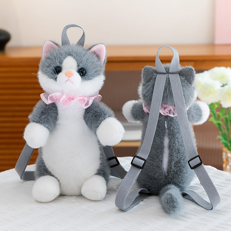 可爱网红布偶猫双肩包ins毛绒玩具儿童卡通个性背包猫咪玩偶书包,玩具/童车/益智/积木/模型,毛绒/玩偶/公仔/布艺类玩具,淘宝优惠券,粉丝福利购,淘宝优惠卷