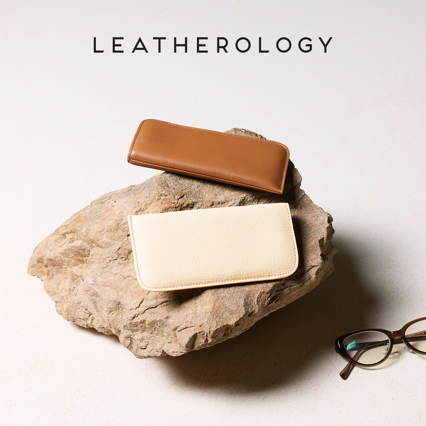 真皮轻便眼镜袋便携大尺寸敞口