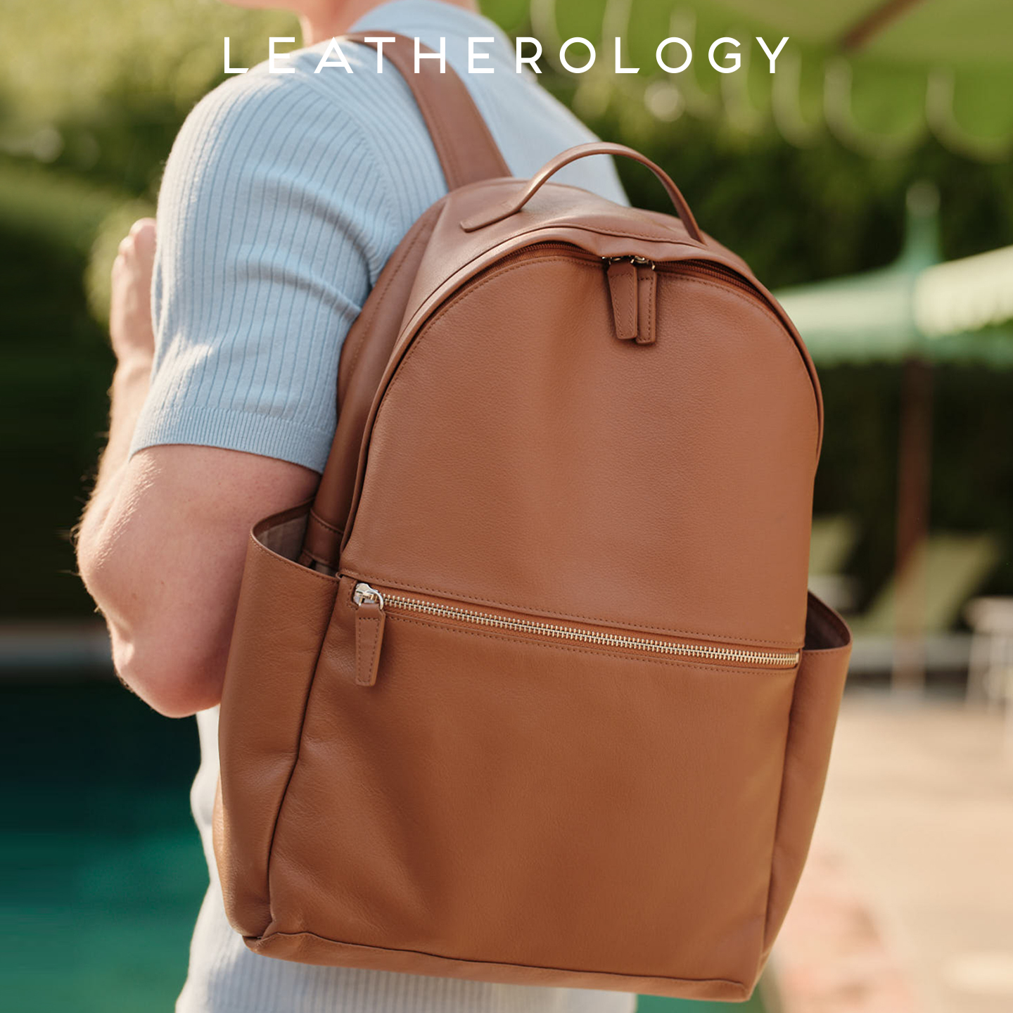 真皮轻便14寸笔电包贴身双肩包