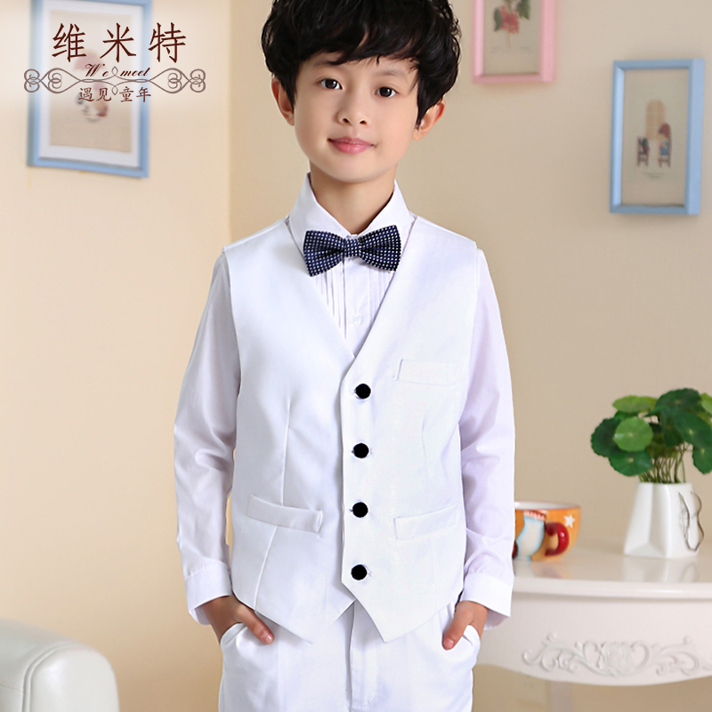 男童马甲衬衫西裤套装春季男孩