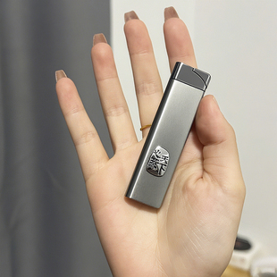 2025网红防风充气打火机金属直冲个性 创意金属男绿色火焰心系天下