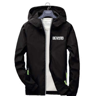 beyond乐队36周年黄家驹手势音乐周边开衫外套男女连帽夹克上衣服