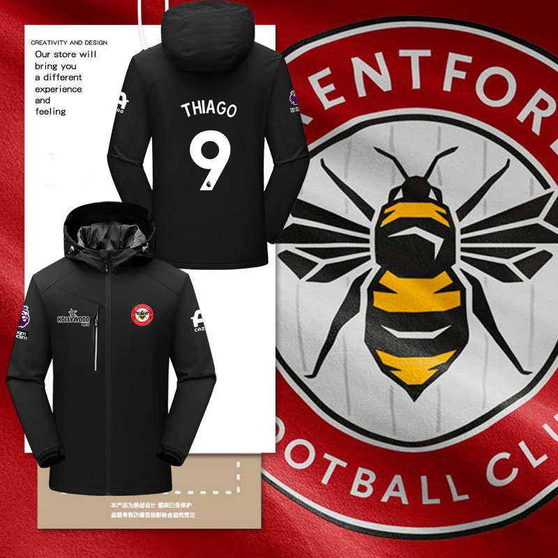 25-26赛季布伦特福德队服冲锋衣