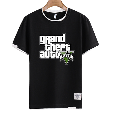 GTA侠盗猎车手5游戏假两件t恤衫