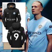 曼城队服哈兰德同款 26赛季 足球迷服冲锋衣夹克男女球衣服外套
