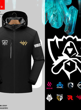 S13总决赛T1战队DK队服KT Gen.G同款FNC冲锋衣夹克衫男女连帽外套