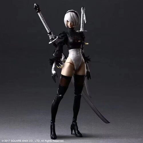 PLAY ARTS PA改尼尔机械纪元2B 可动人偶手办模型礼物摆件