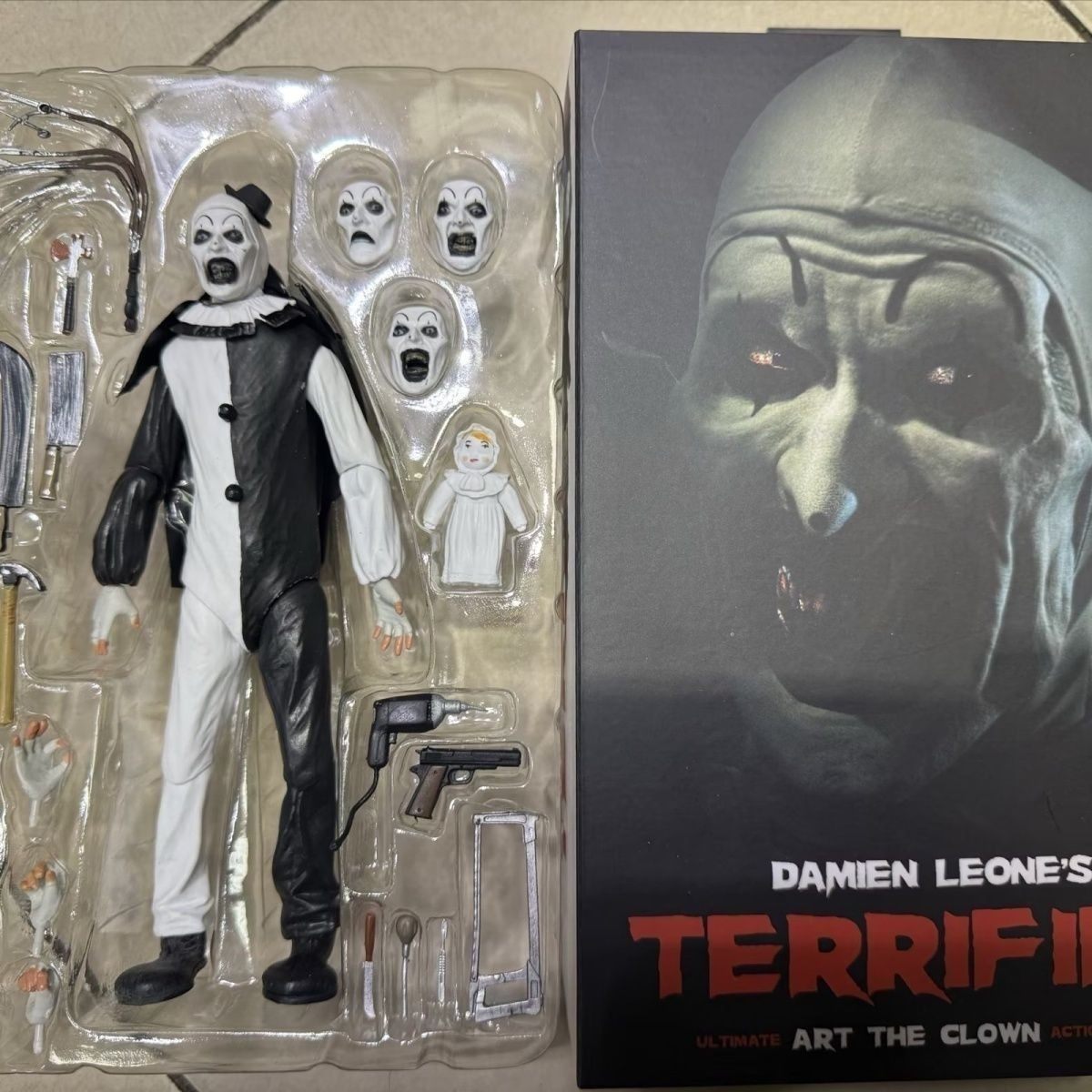 现货 NECA 45251 断魂小丑 Terrifier 亚特 7寸可动人偶手办模型图片