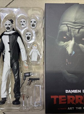 现货 NECA 45251 断魂小丑 Terrifier 亚特 7寸可动人偶手办模型