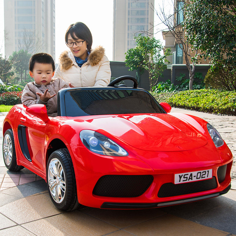 亲子车双人座儿童电动汽车四轮超大号小孩宝宝遥控玩具车可坐大人