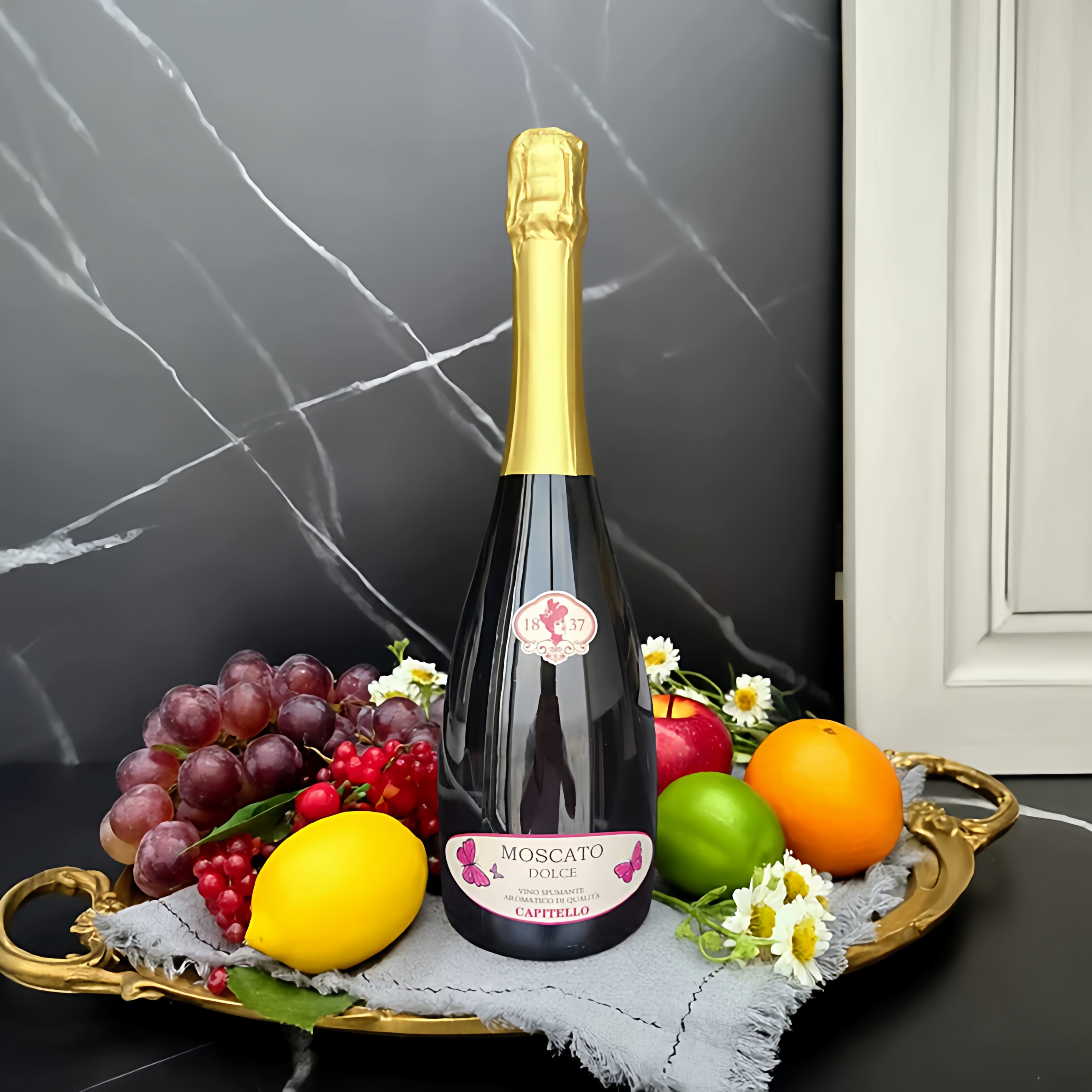 意大利原瓶进口卡帕 夫人莫斯卡托低醇起泡白葡萄酒甜型高泡750ml