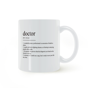 Doctor Definition mug医生的定义马克杯陶瓷白色杯子水杯送礼杯