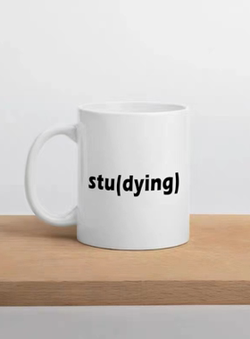 学术人 研究生 studying 学术狗 自嘲搞笑马克杯水杯陶瓷马克杯