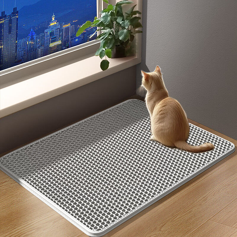 HELLOJOY猫砂垫防外溅防带出控砂落双层过滤漏沙可水洗猫咪用品