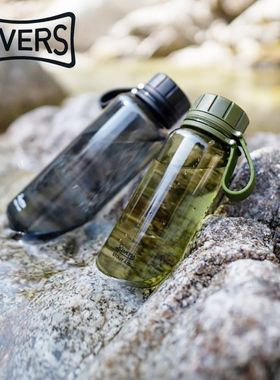 日本Rivers STOUT户外运动水瓶 便携手提水杯树脂水壶随行随手杯