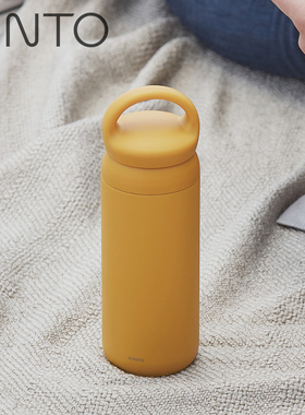 日本Kinto DAY OFF双层不锈钢保温杯户外便携手提随行杯水杯500ml
