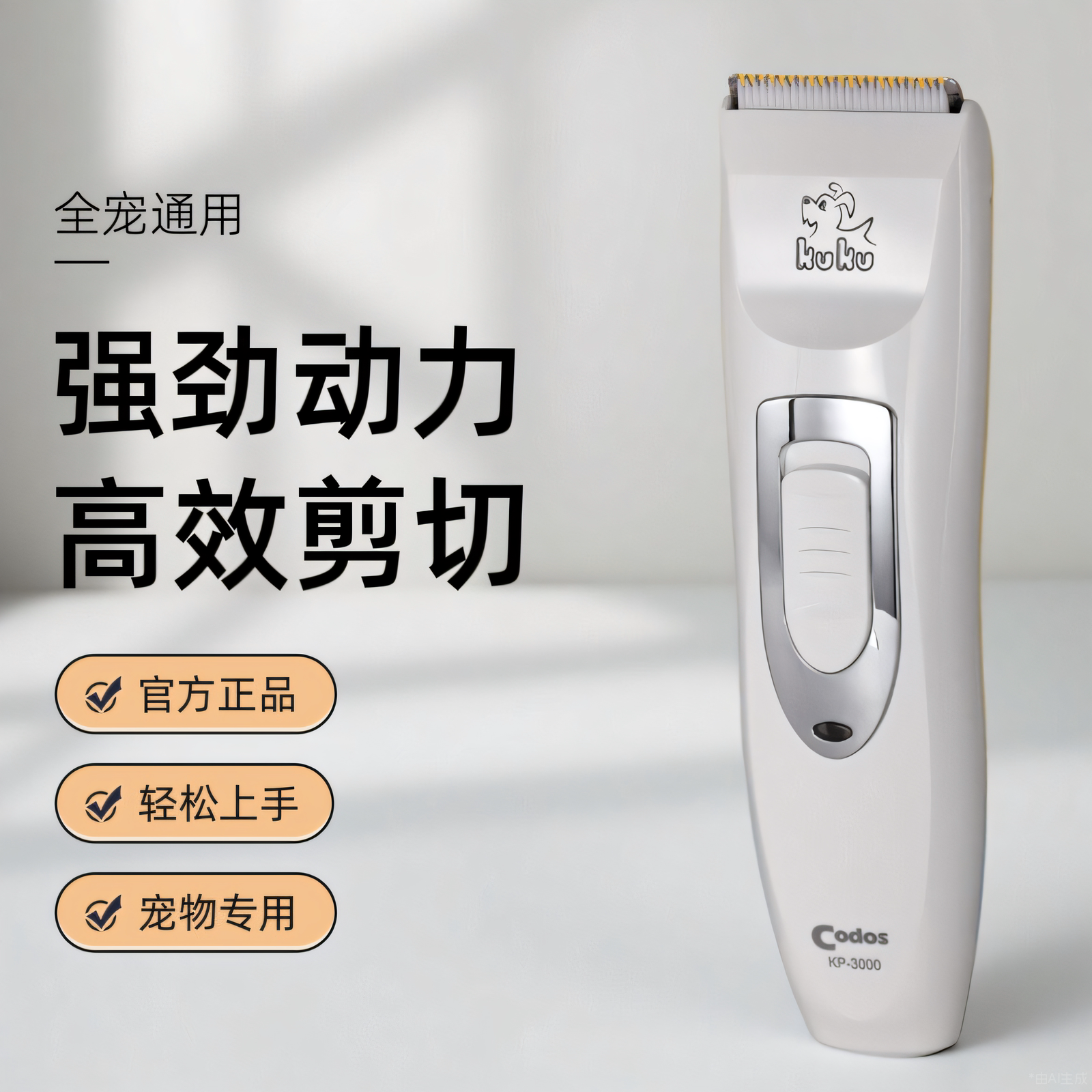 科德士宠物剃毛器电推剪狗狗猫咪爱宠专业推毛器宠物店专用KP3000