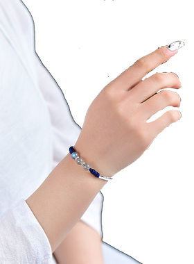 简约手工编织金刚结情侣黑绳手链