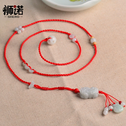 Оберег на день рождения, браслет из красной нити подходит для мужчин и женщин, изумрудный шнурок на талию, ремень, ювелирное украшение, подарок на день рождения