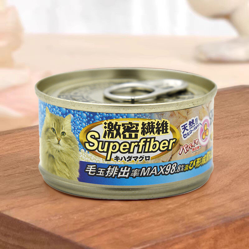 激密纤维零食猫罐去毛球化毛浓汤猫罐头猫咪湿粮零食80g拼箱组合