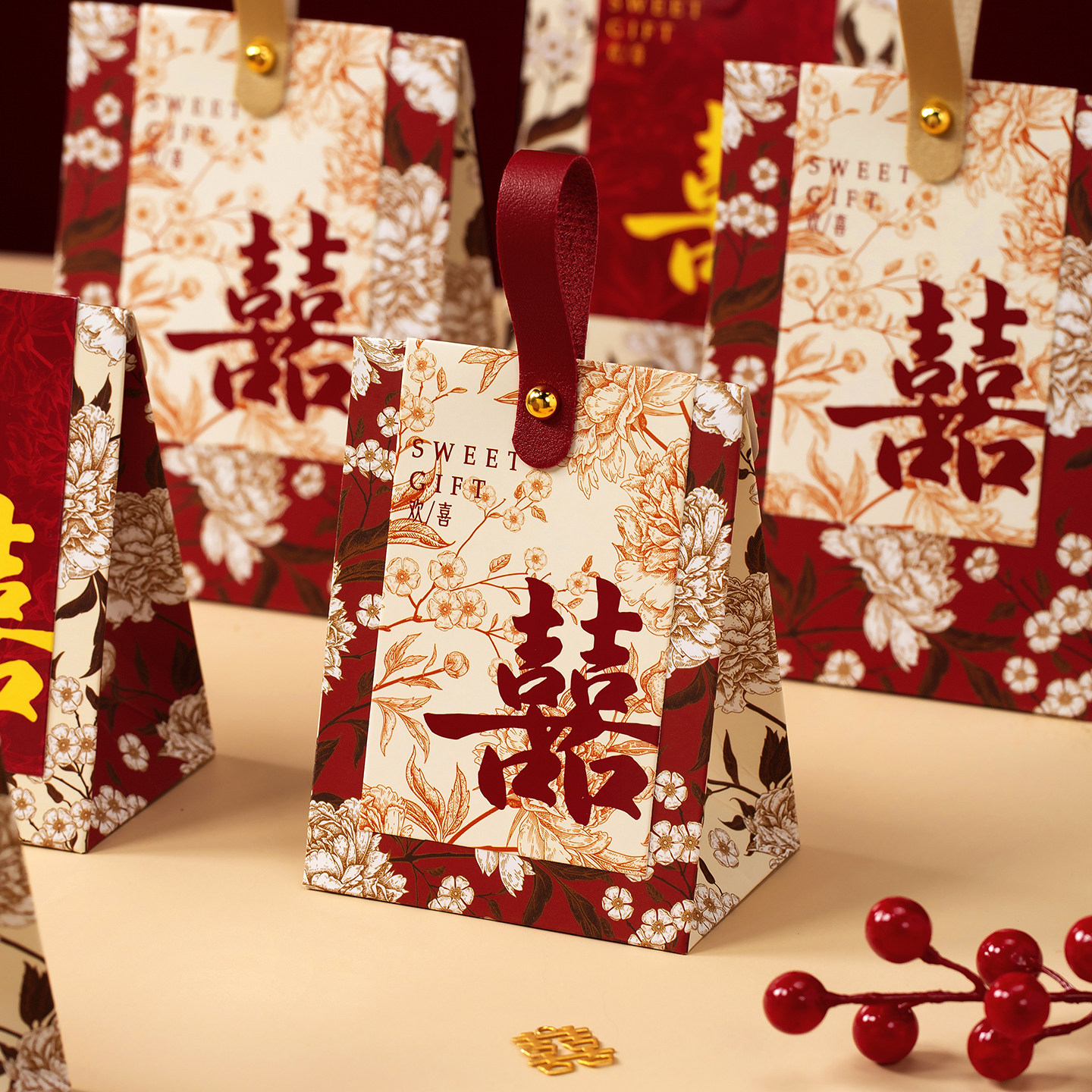 喜糖盒结婚专用高级婚礼喜糖盒子2026新款糖果礼盒空盒订婚喜糖袋