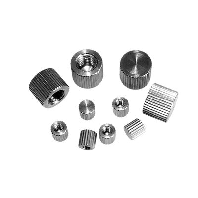 不锈钢盲孔手螺母闷头滚花