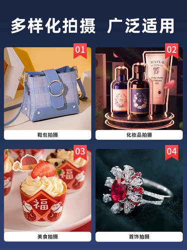 100 -см студии маленький светодиодный светодиодный светодиодный дополнительная светофора фотография свето ящика Статическая стрельба E -Commerce Product Props Фоновая коробка складывание без тени.