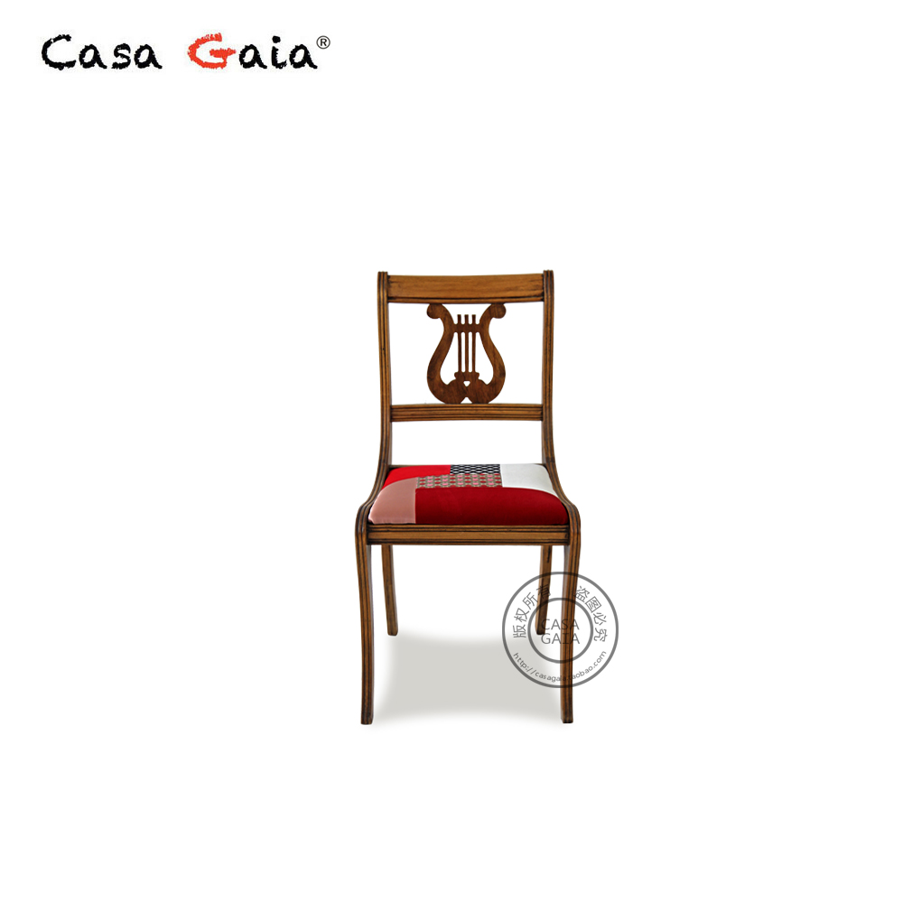 法式靠背椅子GAIA实木欧式复古