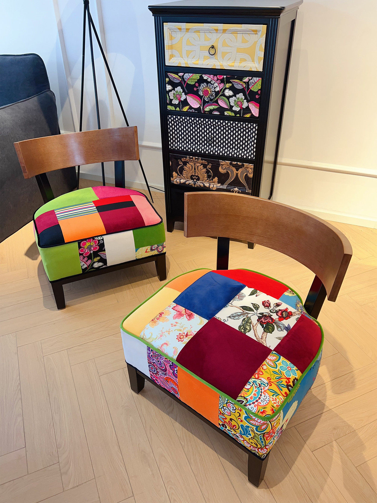 盖雅北欧实木沙发椅咖啡厅圈椅客厅单人休闲椅欧式田园办公洽谈椅