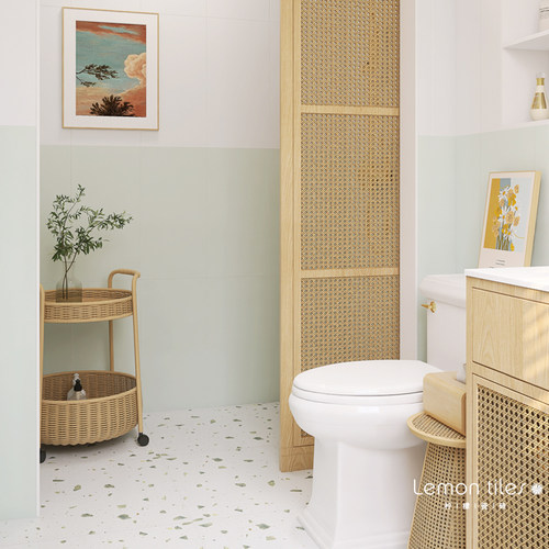 平面柔光轻法式卫生间墙砖瓷砖