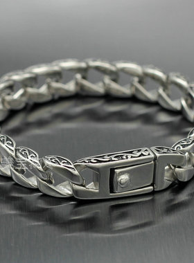男士手链欧美钛钢朋克风男士手链