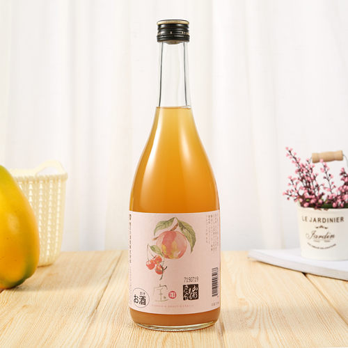 超人气！楯野川子宝果肉梅酒柚子芒果红葡萄樱桃白桃酒 国行正品
