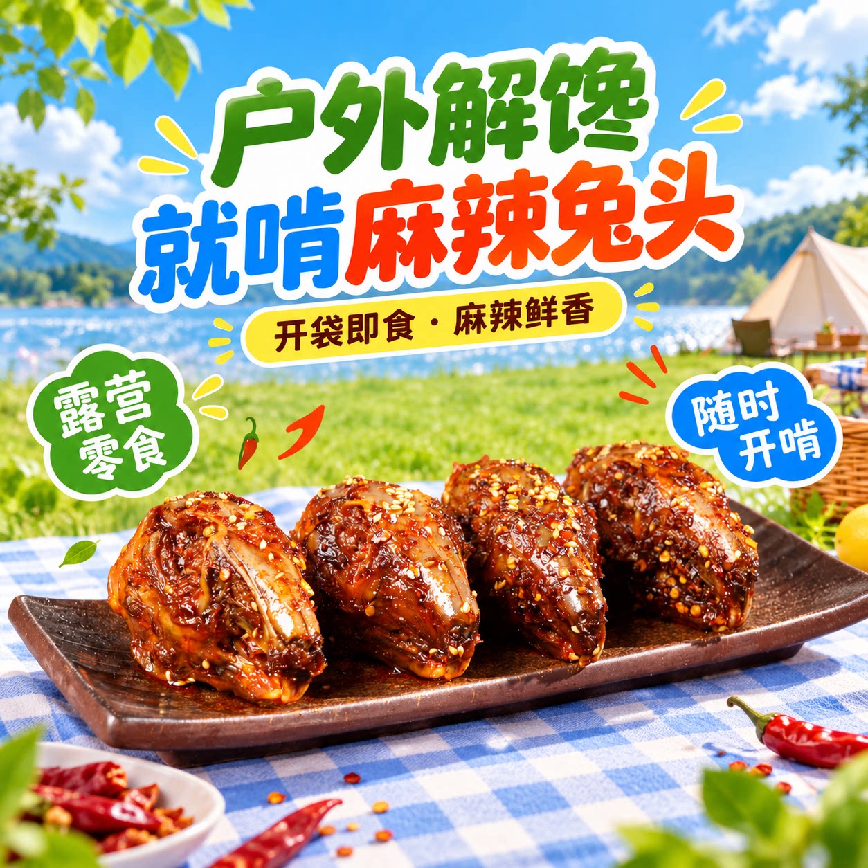 老妈兔头四川特产麻辣兔头肉类速食真空短保熟食肖三婆旗舰店图片