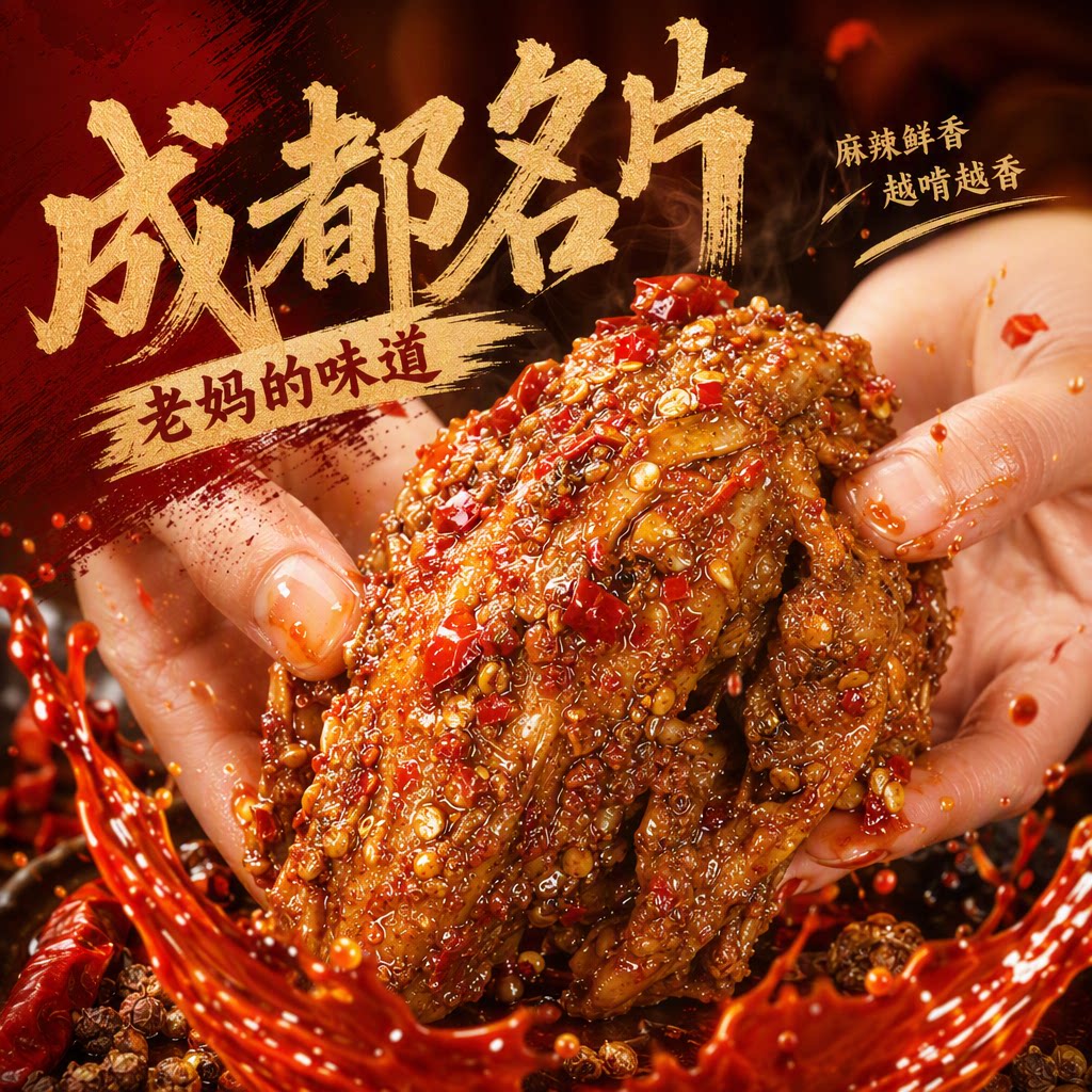 老妈兔头双流特产麻辣兔头旗舰店图片