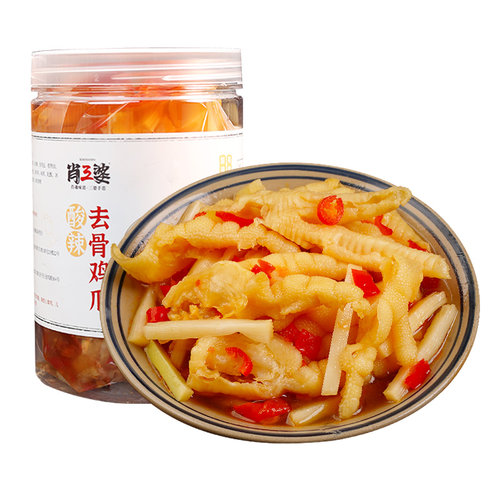 肖三婆酸辣笋丝去骨鸡爪500g