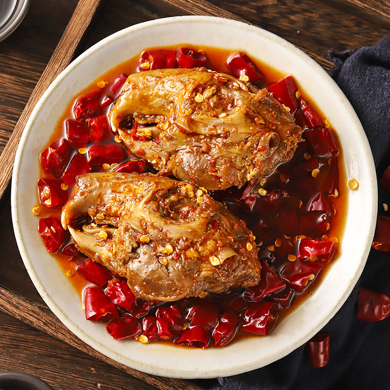 肖三婆麻辣兔头成都冷吃兔子肉即食四川特产老妈特色小吃兔肉零食