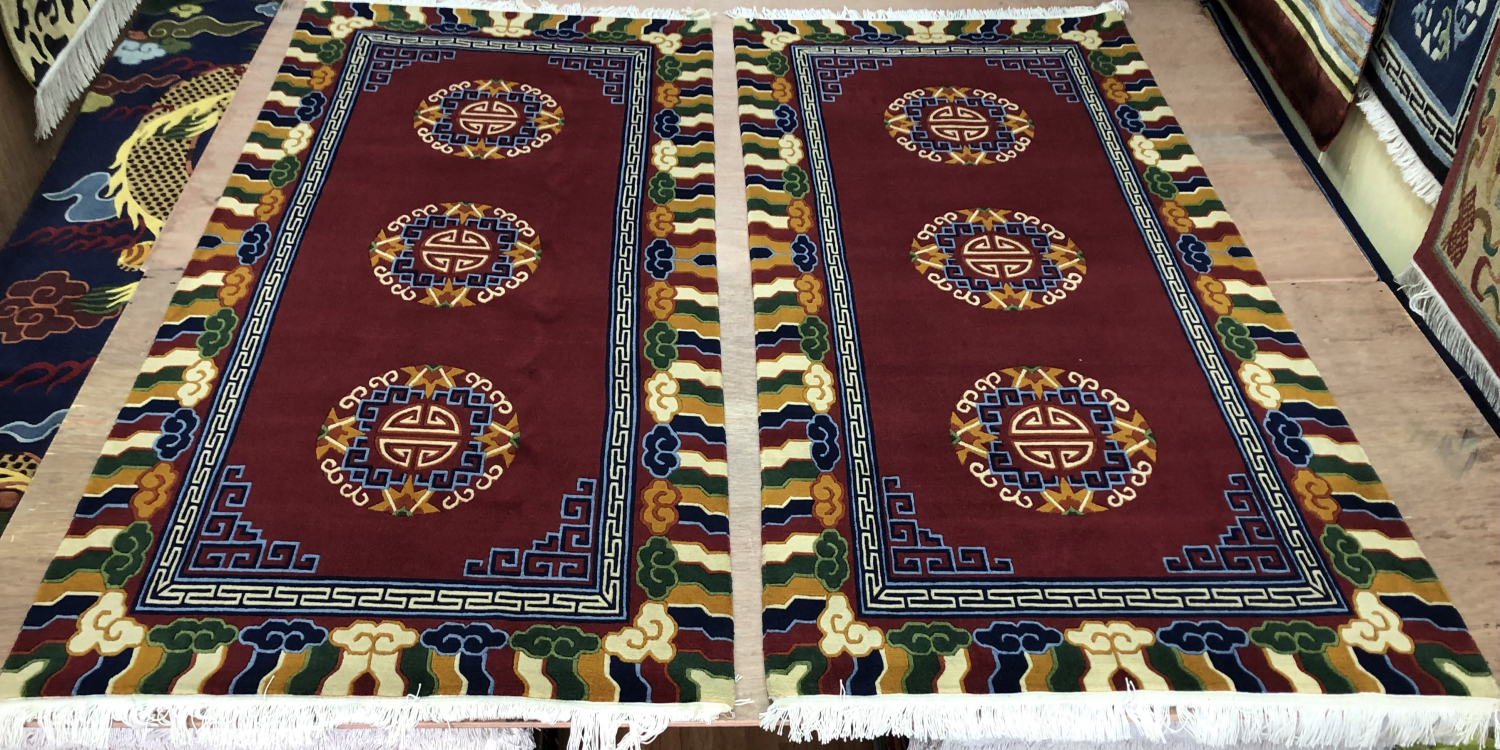 尼泊尔纯手工羊毛毯地毯直邮藏毯120织卧室客厅家用客厅毯子50