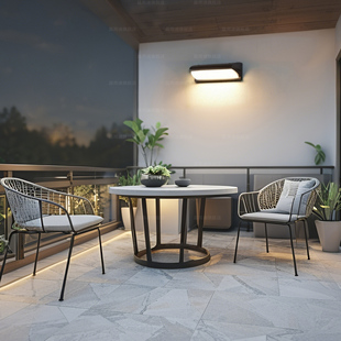 户外防水照明灯家用院子门口阳台墙灯感应灯屋檐房檐简约室外壁灯