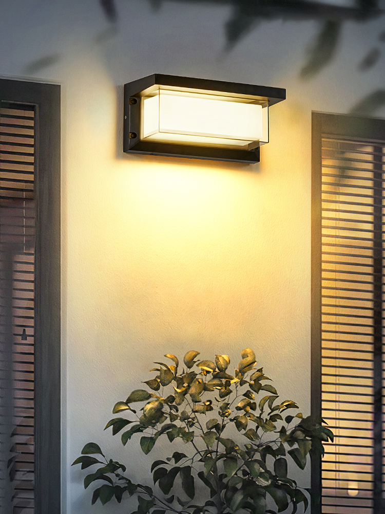 庭院壁灯户外防水别墅门口露台灯阳光房阳台灯感应室外照明外墙灯