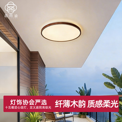 胡桃木吸顶灯超亮防虫防潮