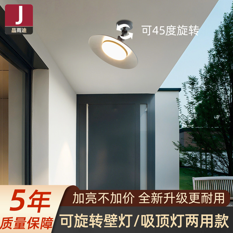 户外屋檐灯室外壁灯庭院灯门口别墅雨棚照明灯阳光房灯阳台吸顶灯