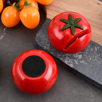 Creative and cute tomato-shaped knife sharpener, portable household manual tomato-shaped convenient whetstone, kitchen small tool thumbnail 4