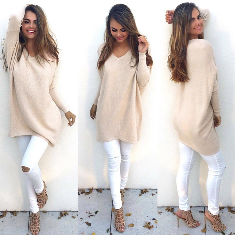 2021sweater knitted oversized jumper casual womens sweaters