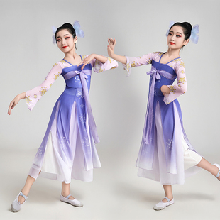如梦令舞蹈服儿童古典舞飘逸演出服伞舞道具女童身韵纱衣蝶韵蝴蝶