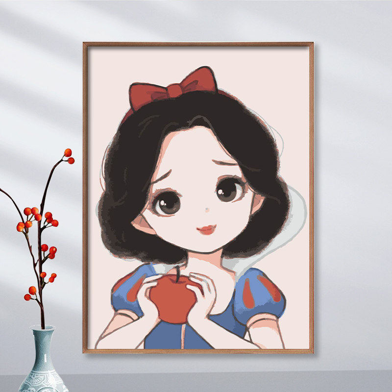 卡通人物钻石画满钻卧室小幅贴砖十字绣2021新款儿童房女孩钻石绣2022